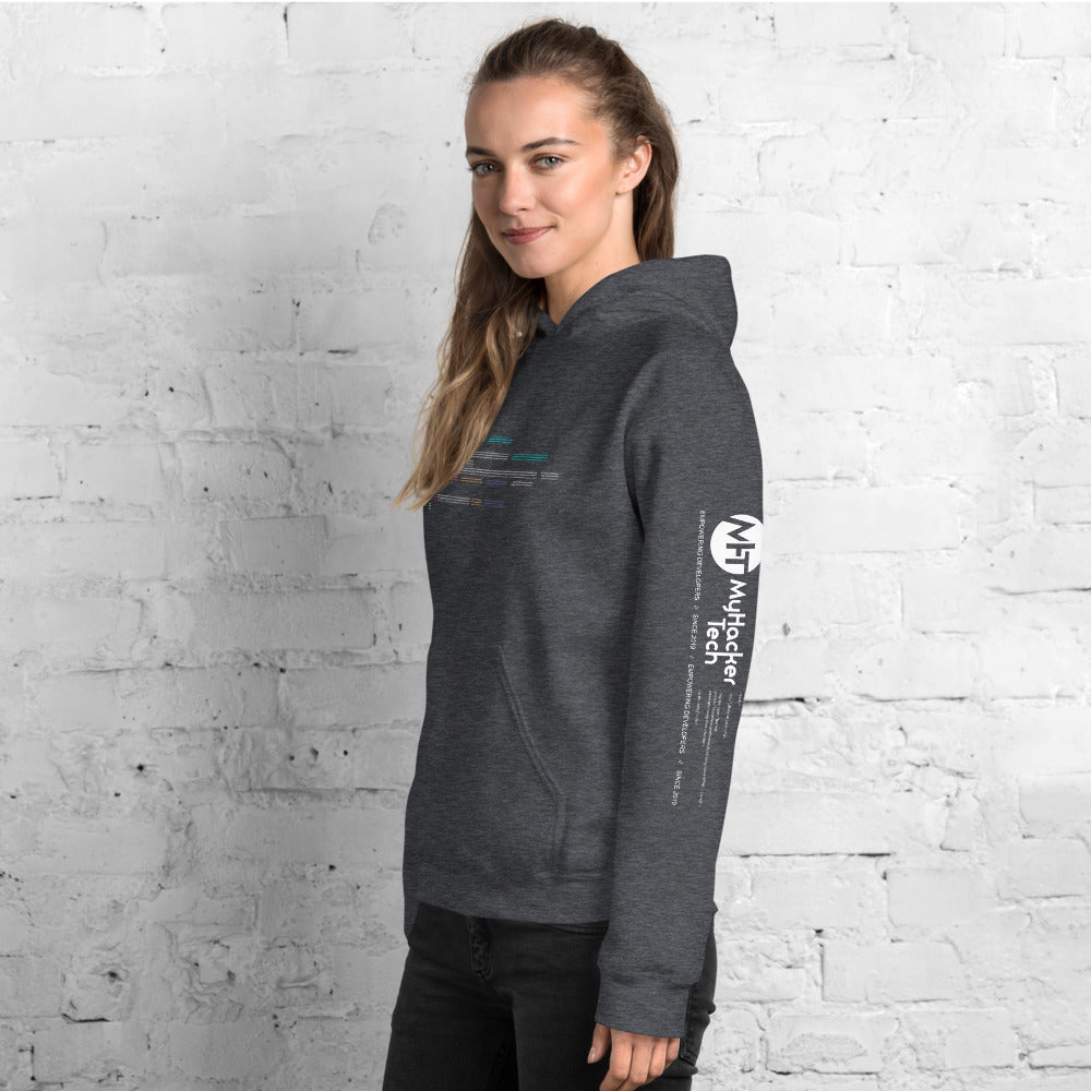Code in ASCII - Unisex Hoodie by DarkByteGear