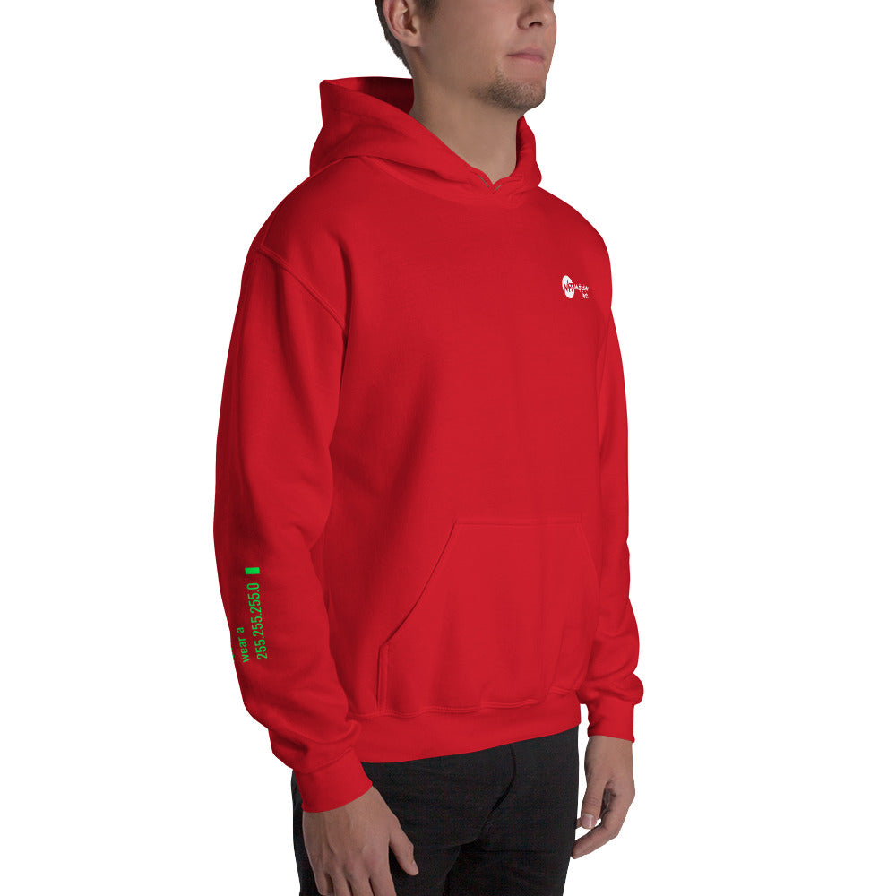 stay at at home, wear a mask v2 - Unisex Hoodie (with all sides design) by DarkByteGear