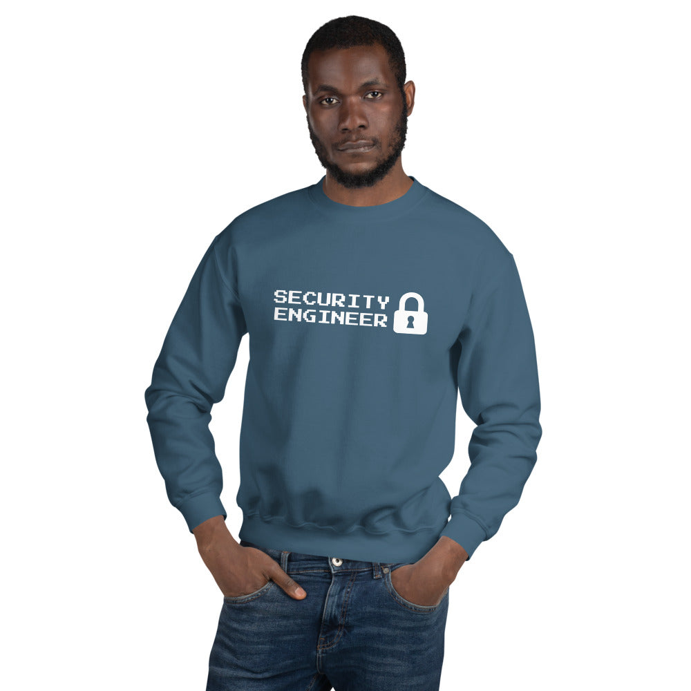 Security engineer - Unisex Sweatshirt (white text) by DarkByteGear