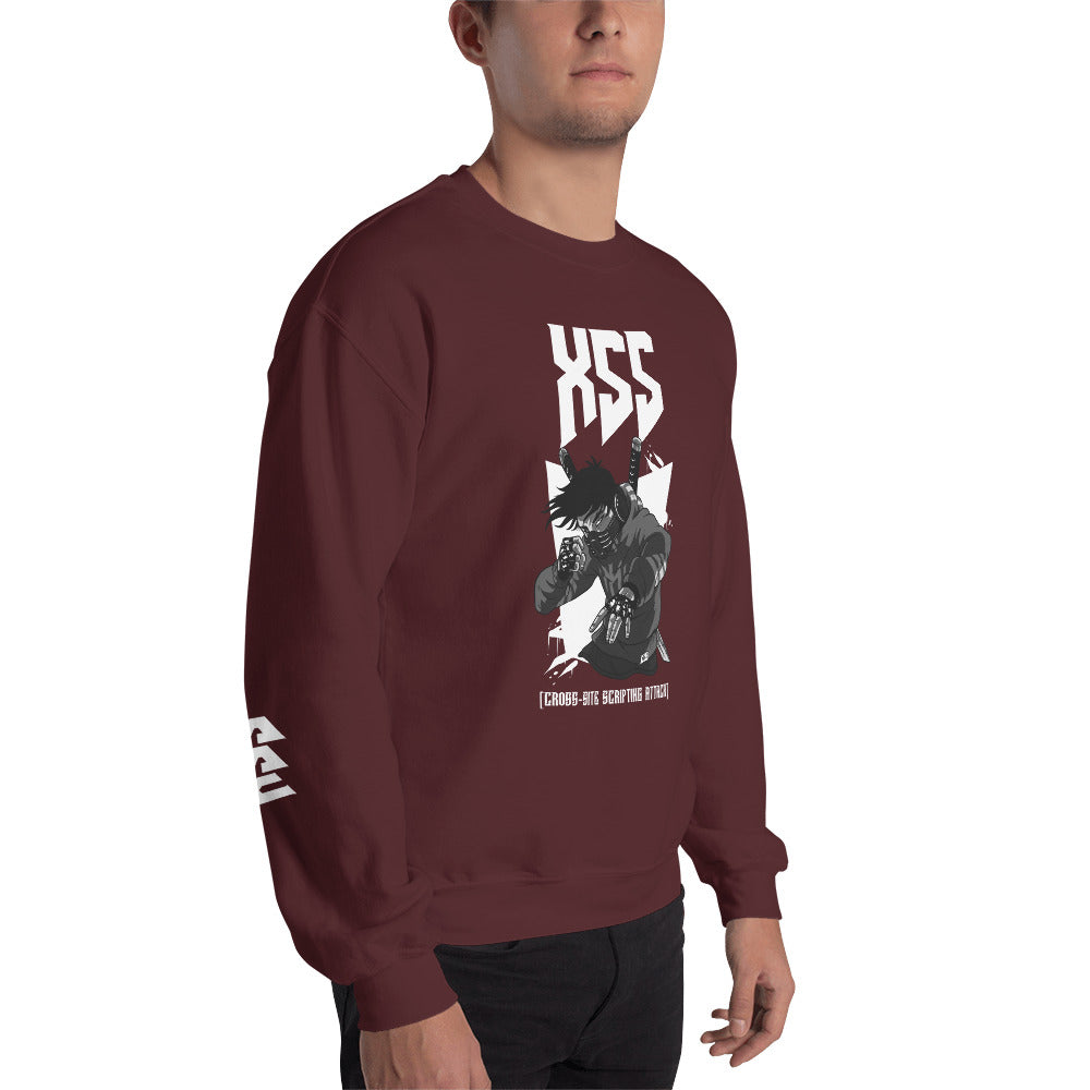 XSS cross-site scripting attack - Unisex Sweatshirt by DarkByteGear