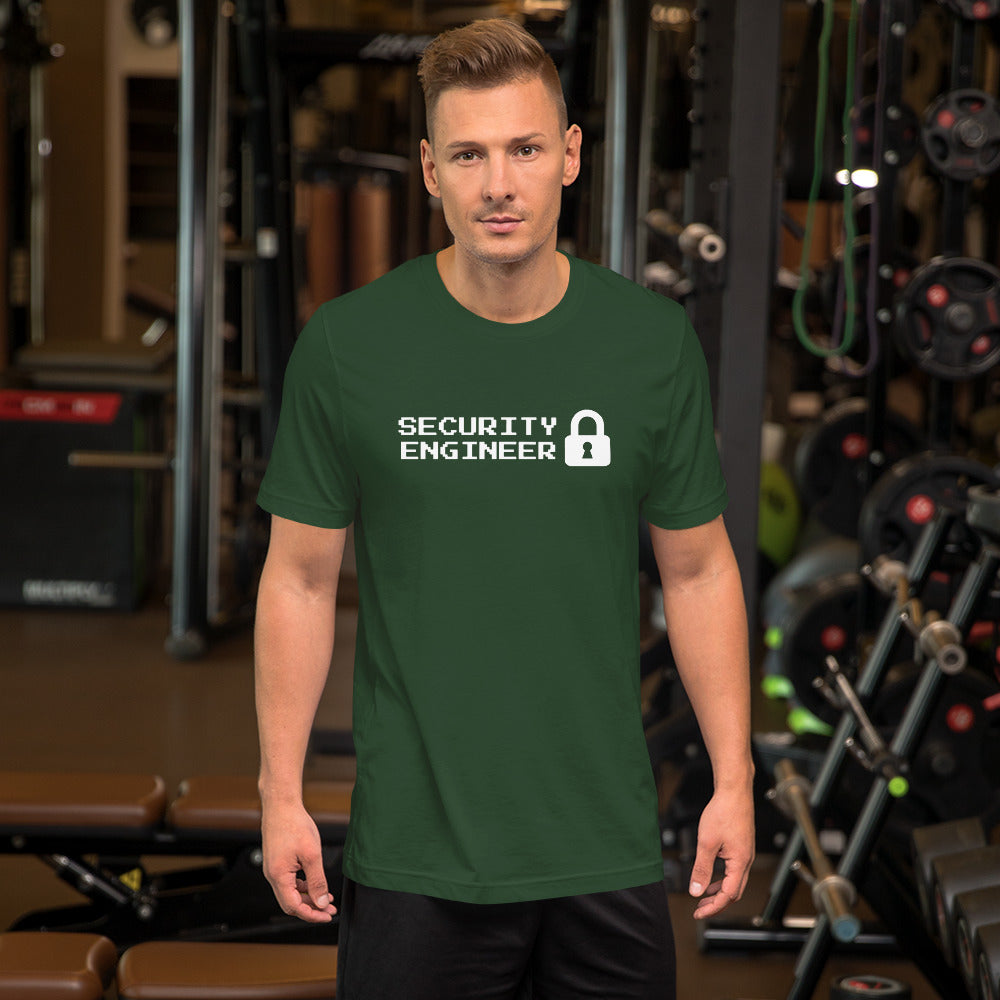Security engineer - Short-Sleeve Unisex T-Shirt (white text) by DarkByteGear