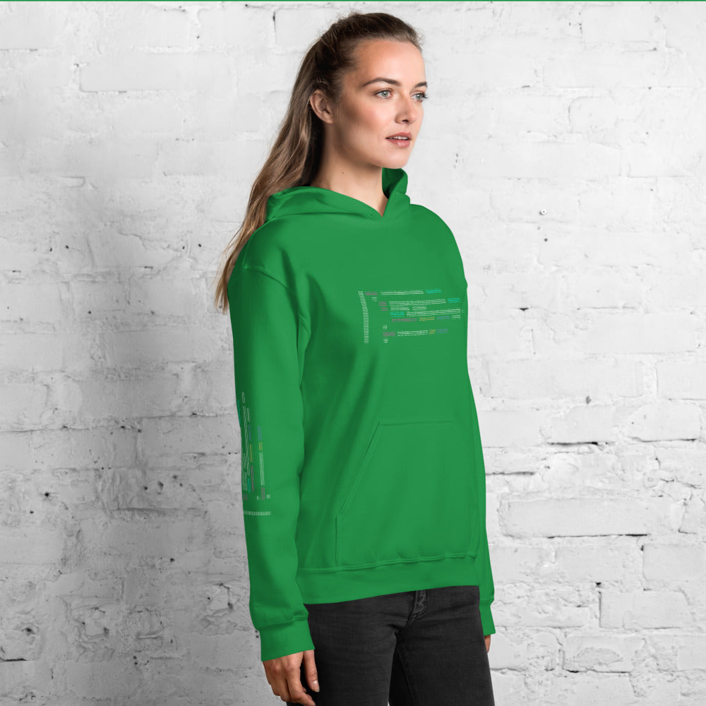 Code in ASCII - Unisex Hoodie by DarkByteGear