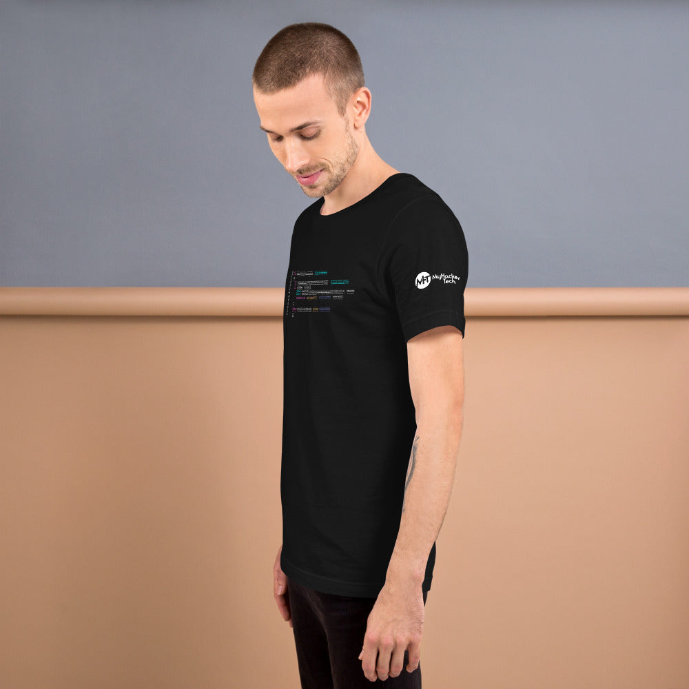Code in ASCII - Short-Sleeve Unisex T-Shirt by DarkByteGear