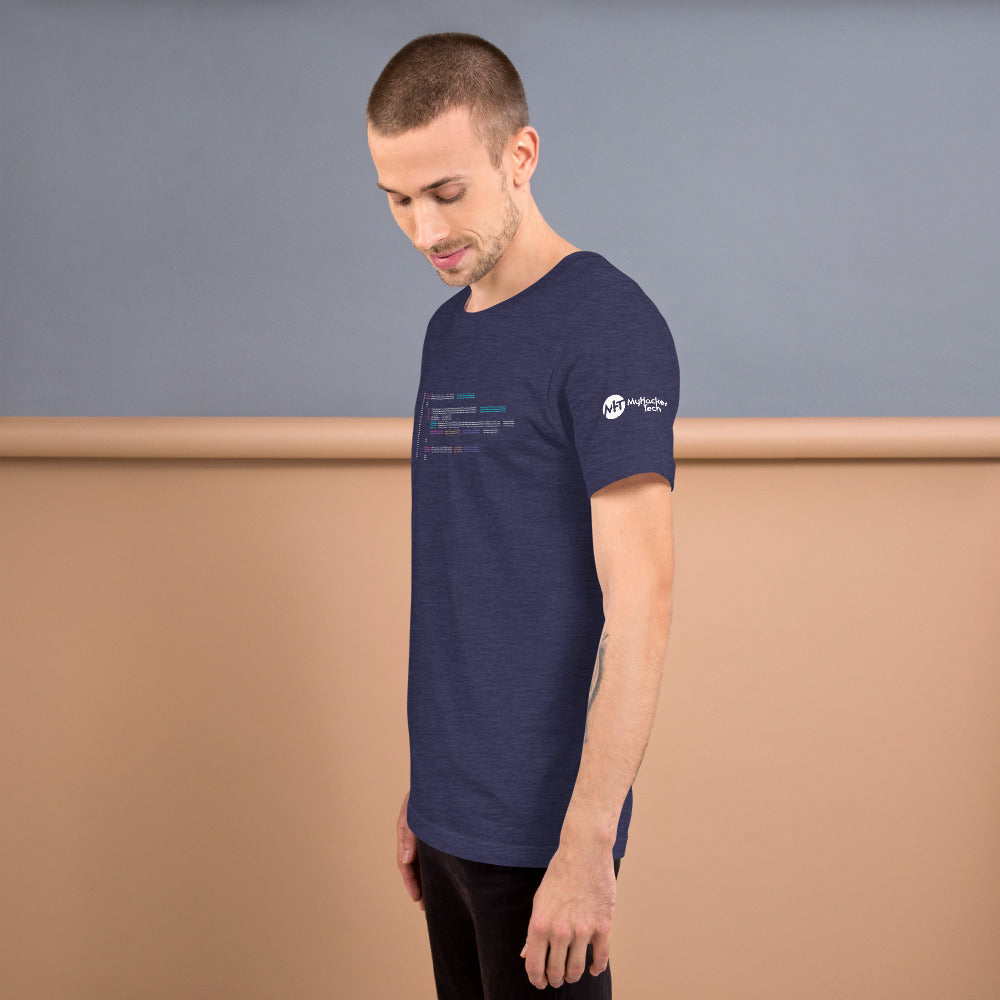 Code in ASCII - Short-Sleeve Unisex T-Shirt by DarkByteGear