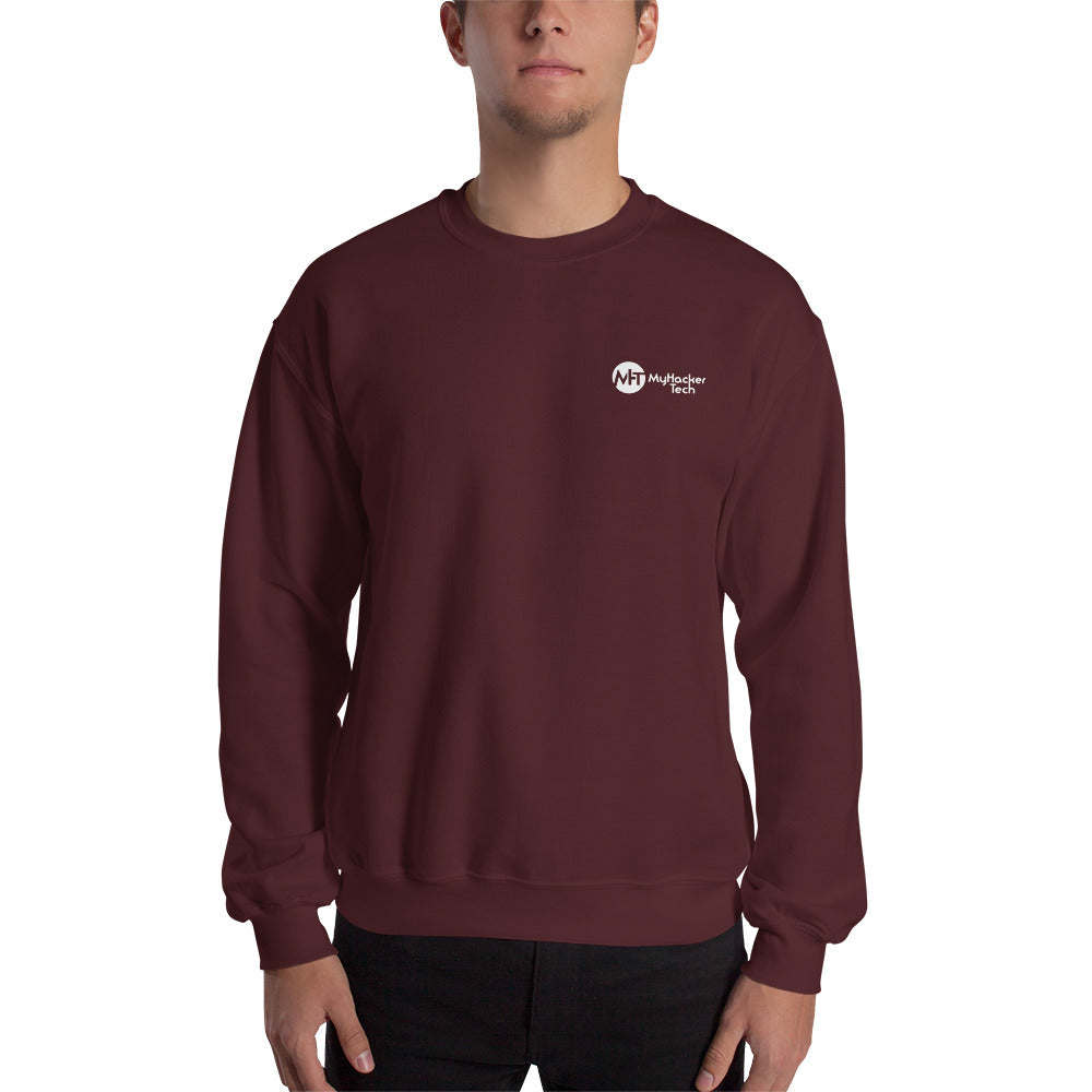 stay at at home, wear a mask - Unisex Sweatshirt (with back design) by DarkByteGear