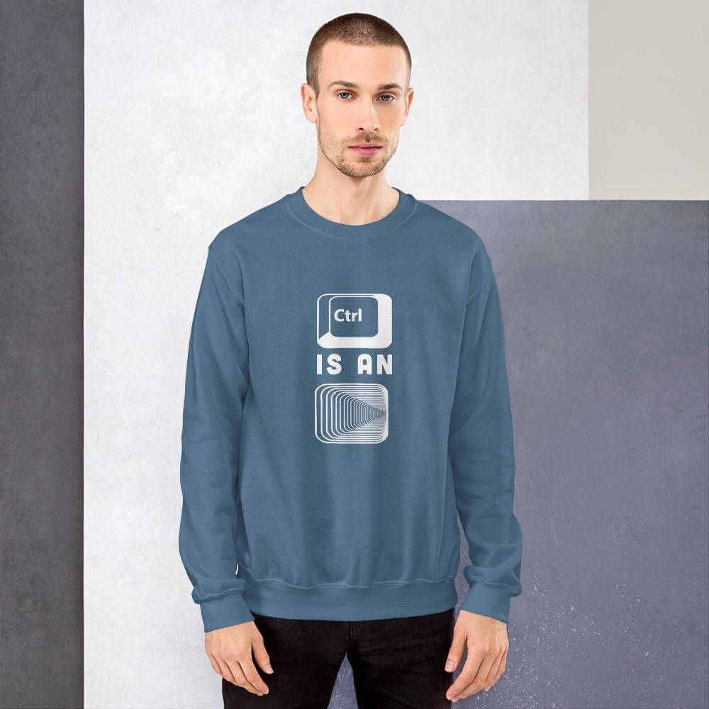 Control is an illusion - Unisex Sweatshirt by DarkByteGear