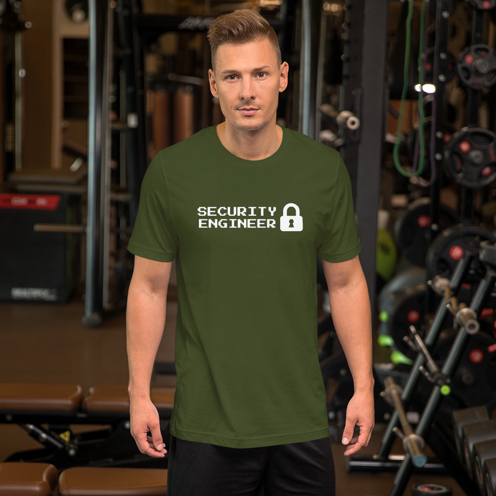 Security engineer - Short-Sleeve Unisex T-Shirt (white text) by DarkByteGear