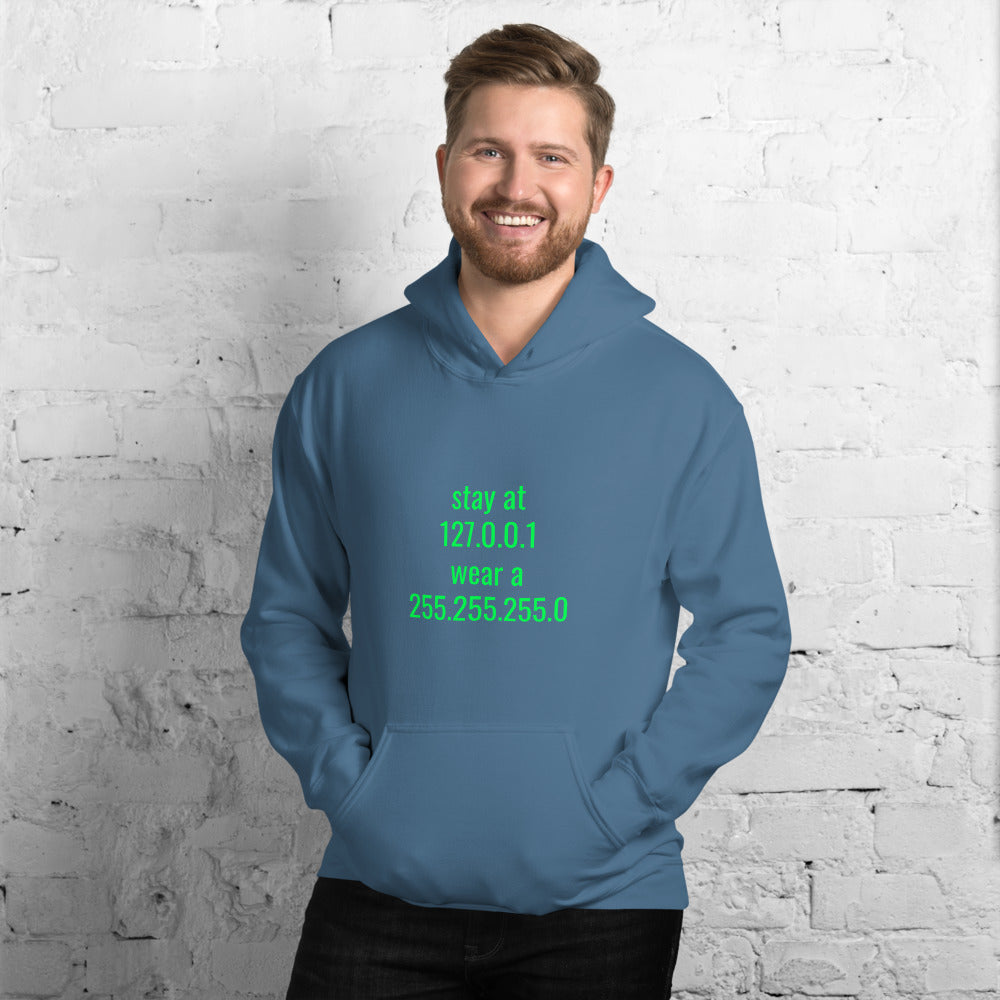 stay at at home, wear a mask - Unisex Hoodie by DarkByteGear