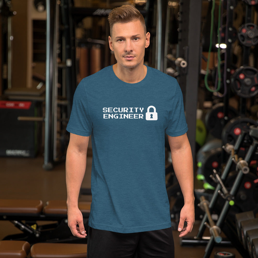 Security engineer - Short-Sleeve Unisex T-Shirt (white text) by DarkByteGear