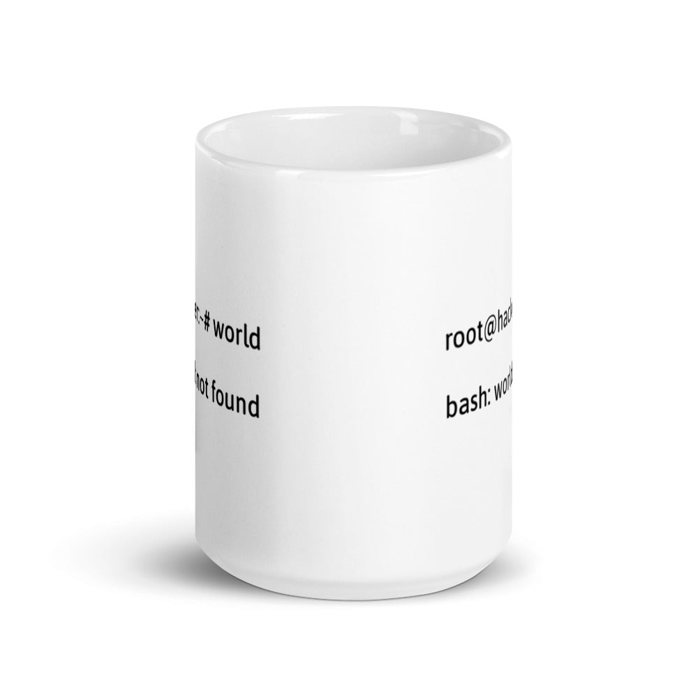 Linux Tweaks - world not found - Mug by DarkByteGear