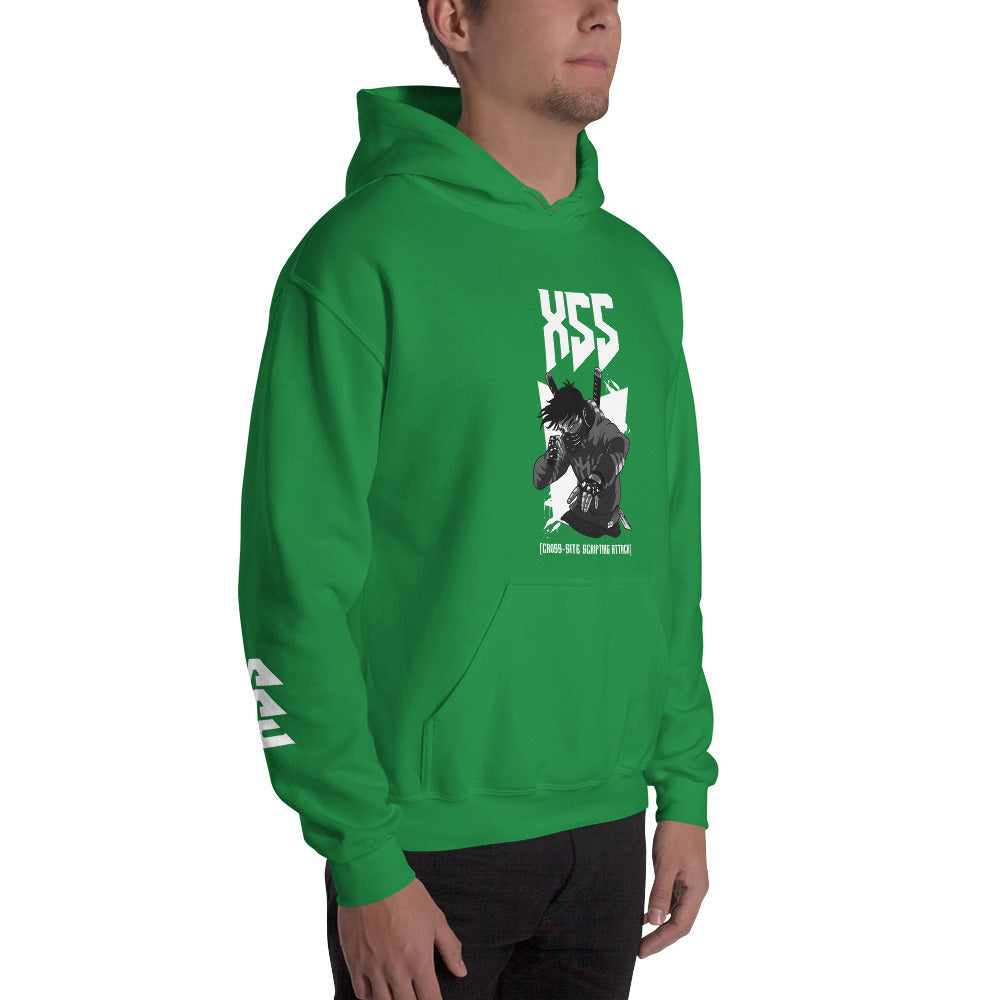 XSS cross-site scripting attack - Unisex Hoodie by DarkByteGear
