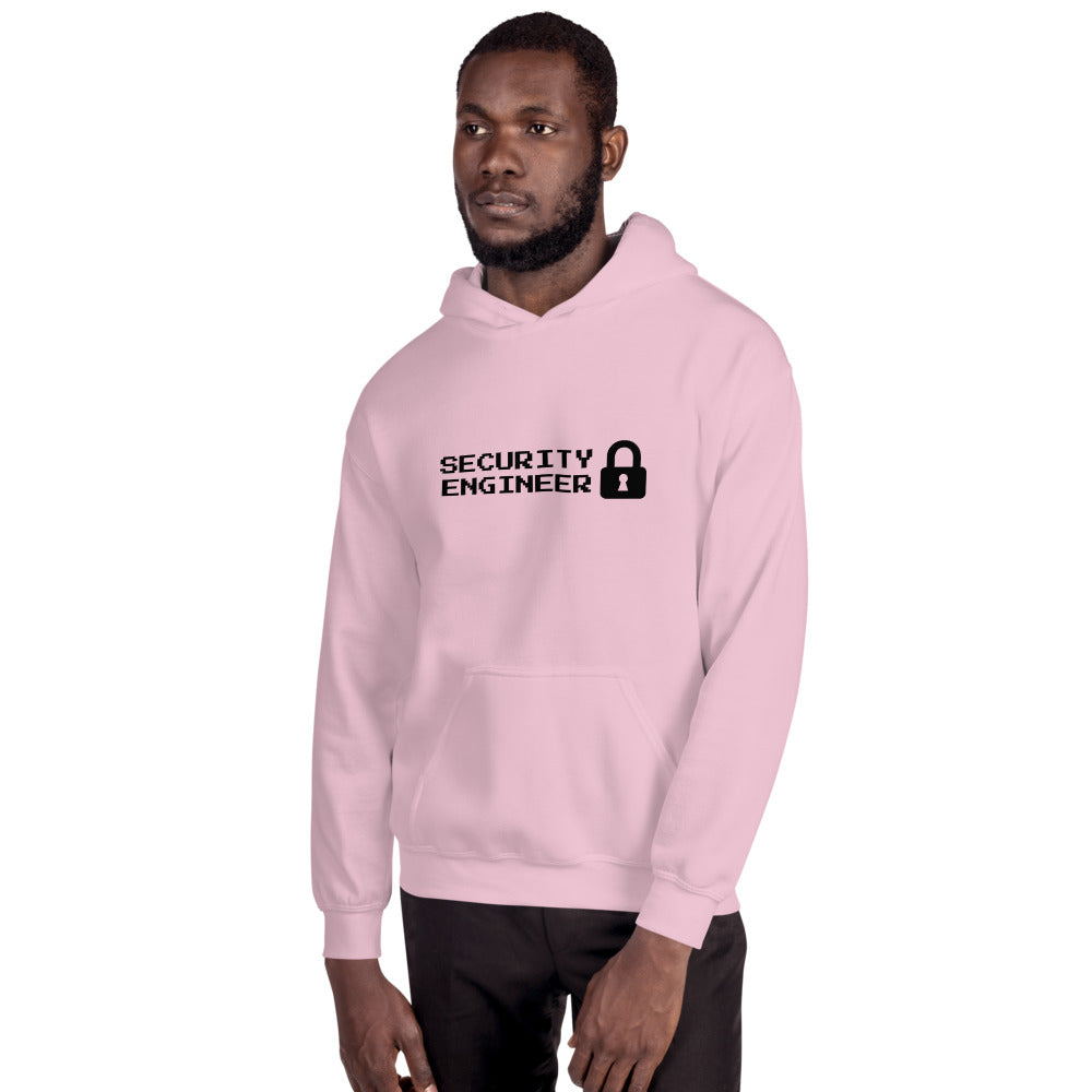 Security engineer - Unisex Hoodie (black text) by DarkByteGear