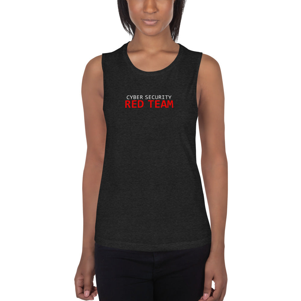 Cyber Security Red Team - Ladies’ Muscle Tank by DarkByteGear