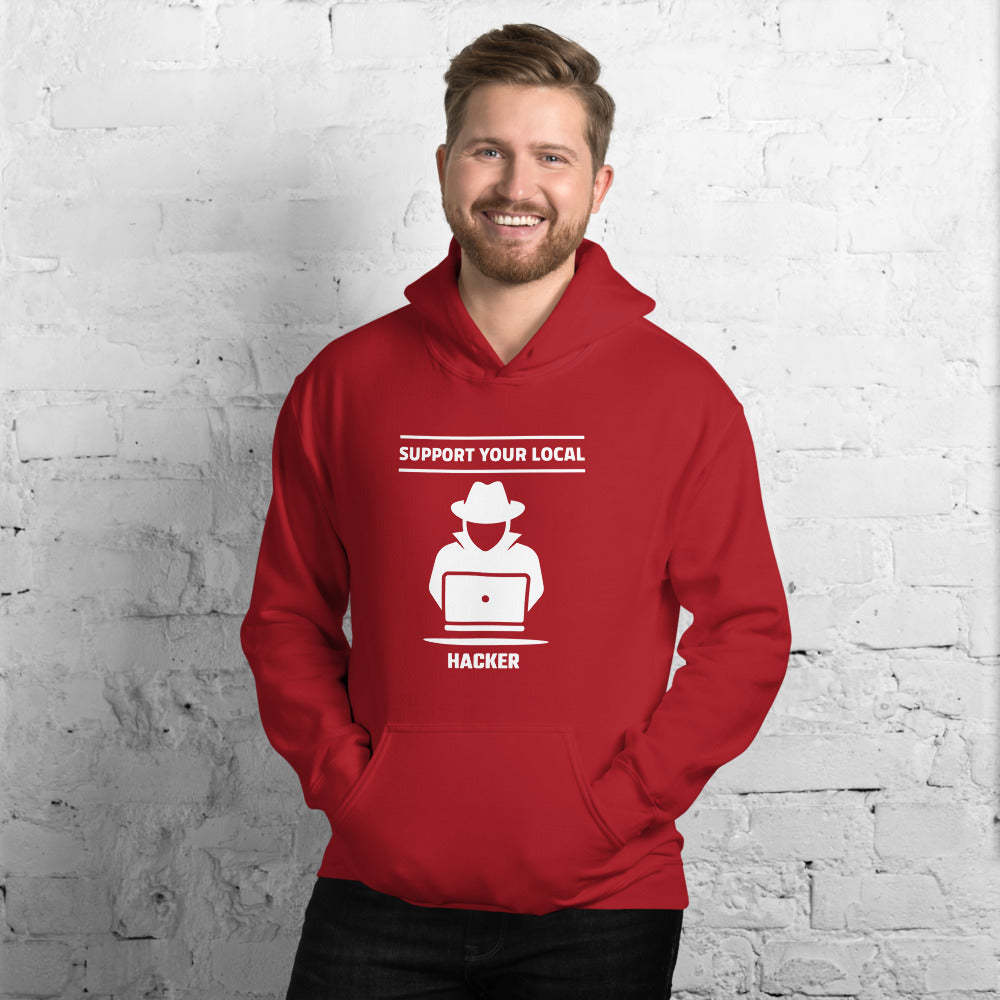 Support your local hacker - Unisex Hoodie by DarkByteGear
