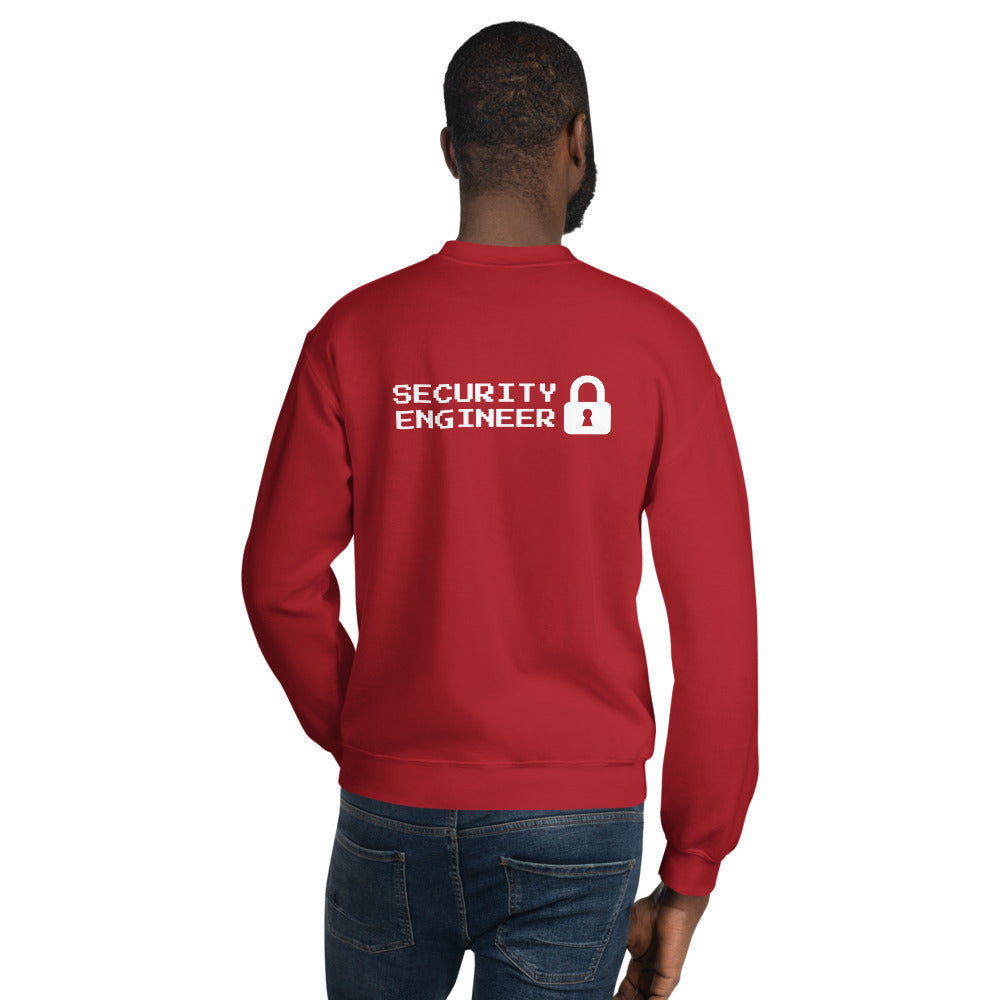Security engineer - Unisex Sweatshirt (white text) by DarkByteGear