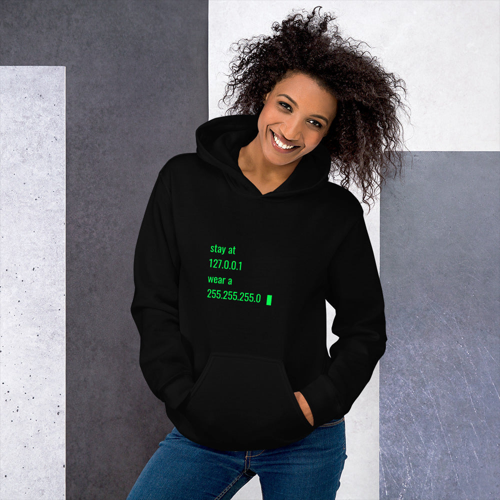 stay at at home, wear a mask v2 - Unisex Hoodie by DarkByteGear