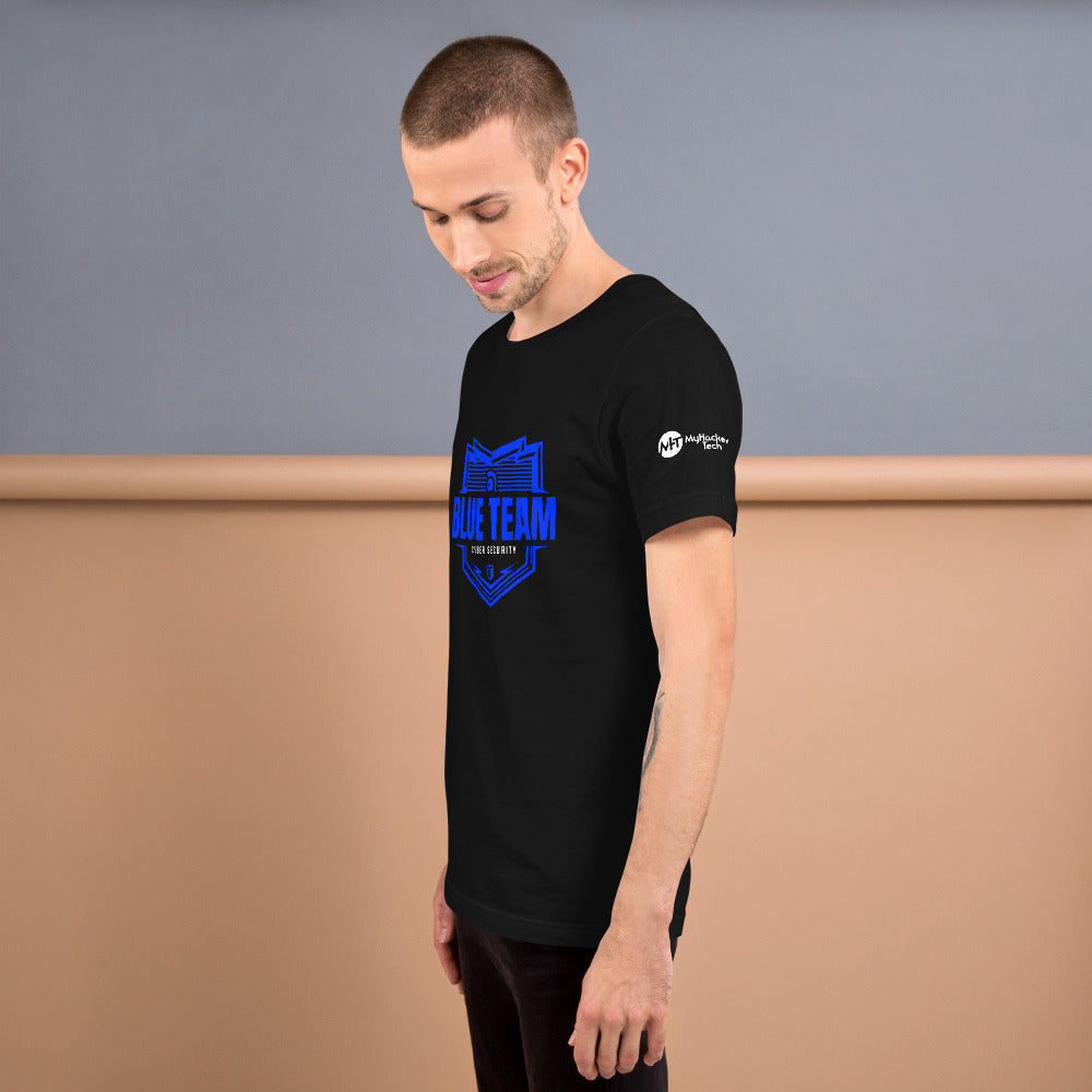 Cyber Security Blue Team - Short-Sleeve Unisex T-Shirt by DarkByteGear