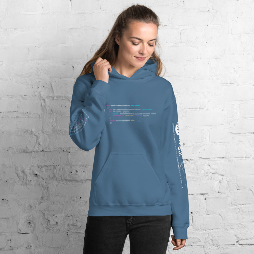 Code in ASCII - Unisex Hoodie by DarkByteGear