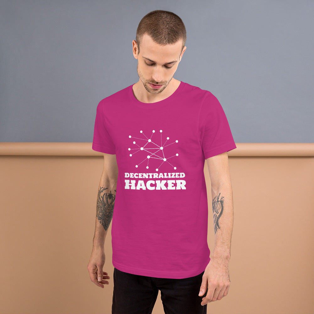 Decentralized Hacker - Short-Sleeve Unisex T-Shirt by DarkByteGear