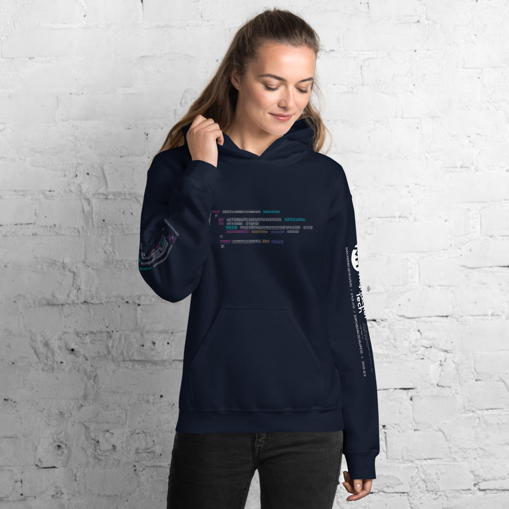 Code in ASCII - Unisex Hoodie by DarkByteGear