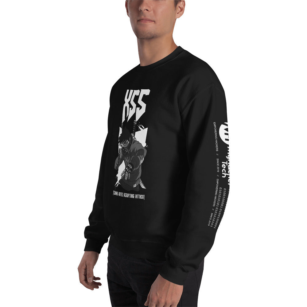 XSS cross-site scripting attack - Unisex Sweatshirt by DarkByteGear