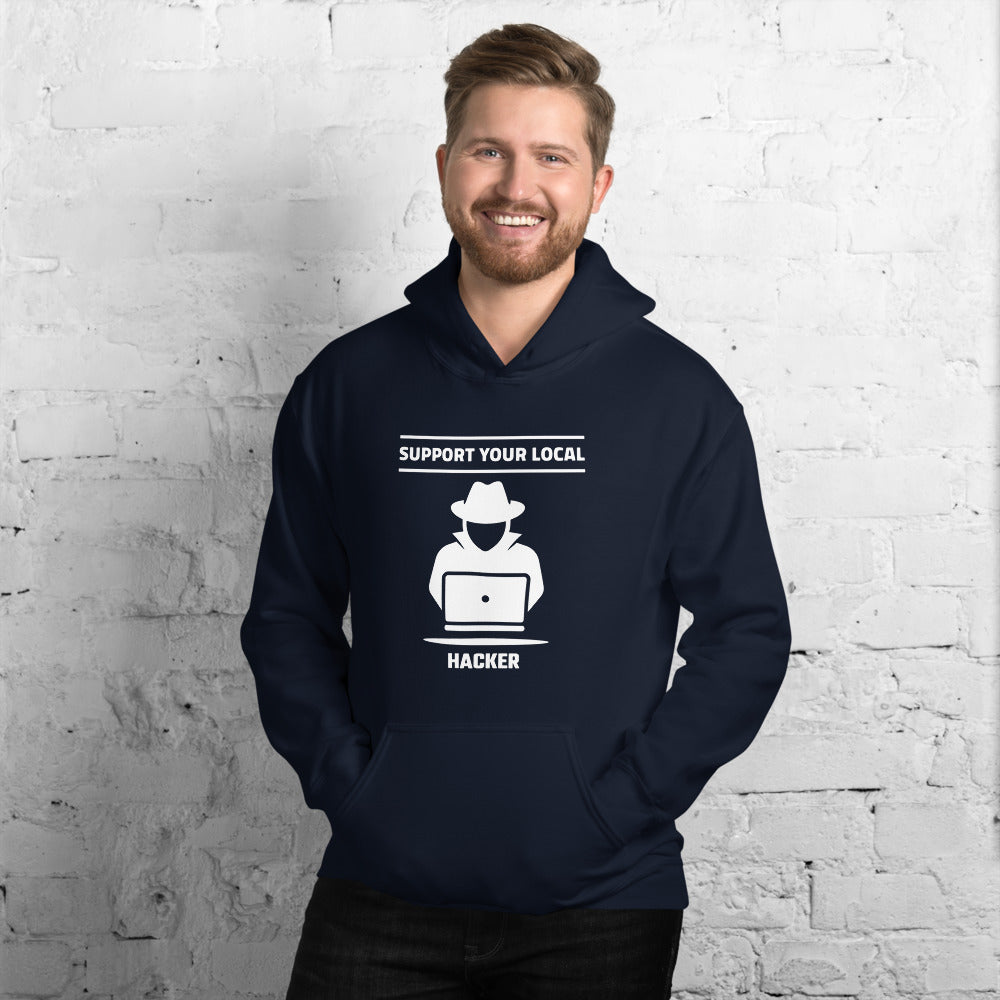 Support your local hacker - Unisex Hoodie by DarkByteGear