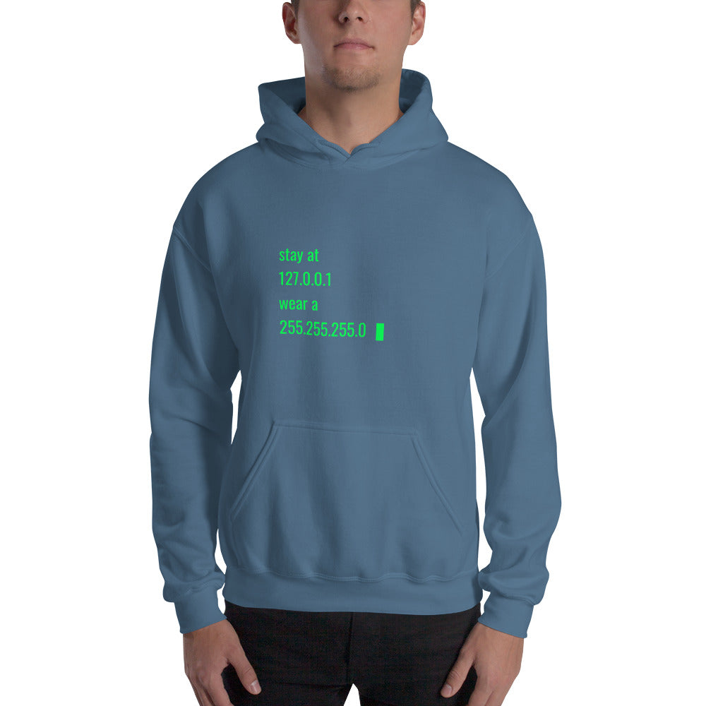 stay at at home, wear a mask v2 - Unisex Hoodie by DarkByteGear