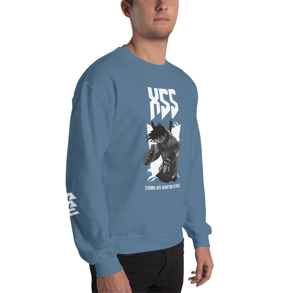XSS cross-site scripting attack - Unisex Sweatshirt by DarkByteGear