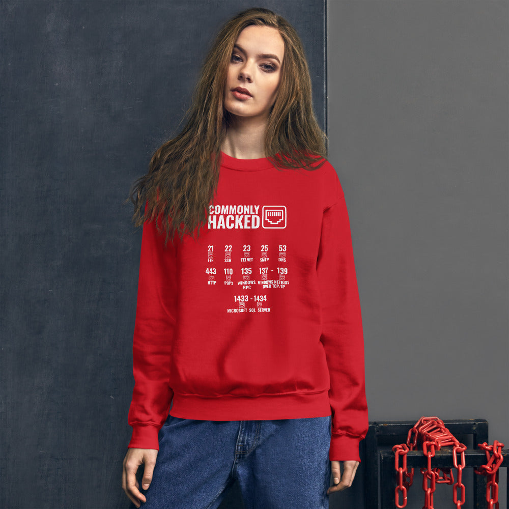 Commonly Hacked Ports - Unisex Sweatshirt by DarkByteGear