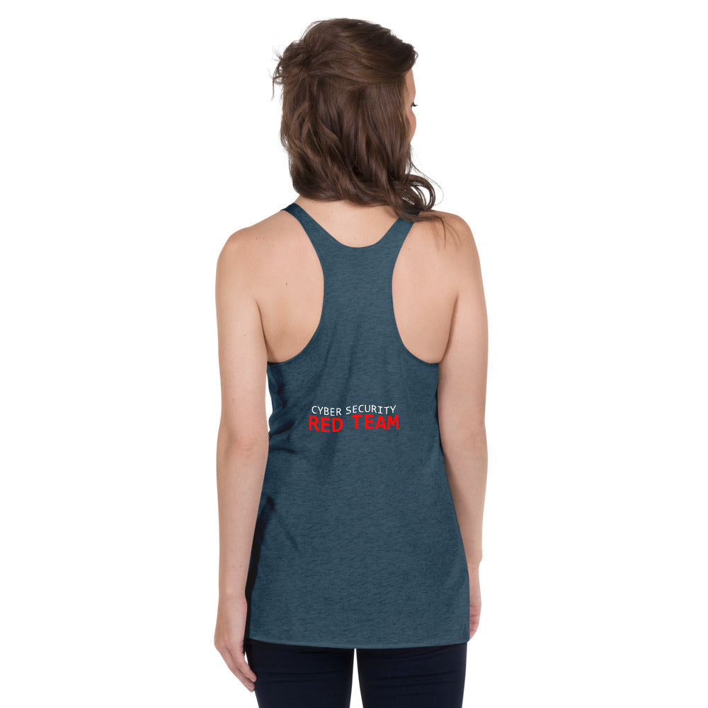 Cyber Security Red Team - Women's Racerback Tank by DarkByteGear
