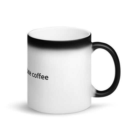 "sudo update coffee" Hacker Mug (Matte Black Magic) by DarkByteGear