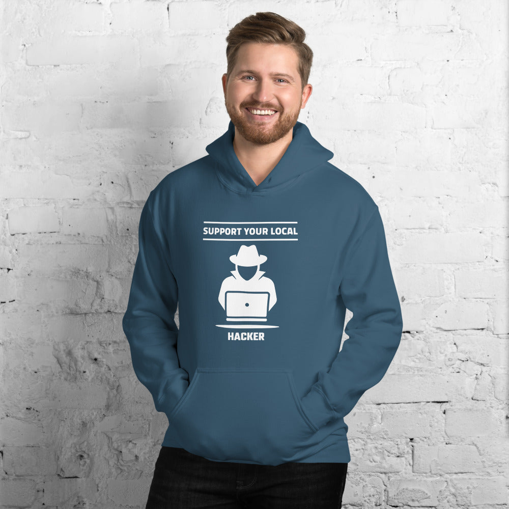 Support your local hacker - Unisex Hoodie by DarkByteGear