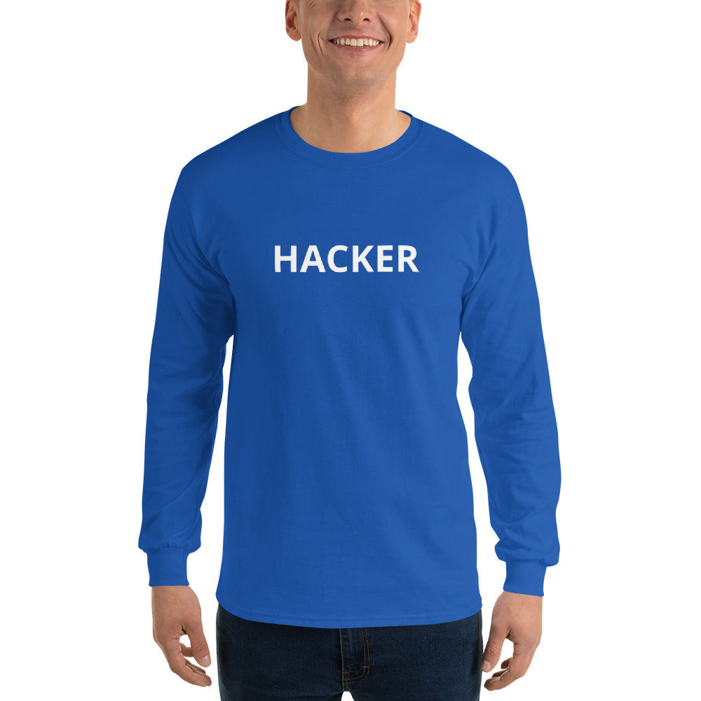 Hacker - Men’s Long Sleeve Shirt by DarkByteGear