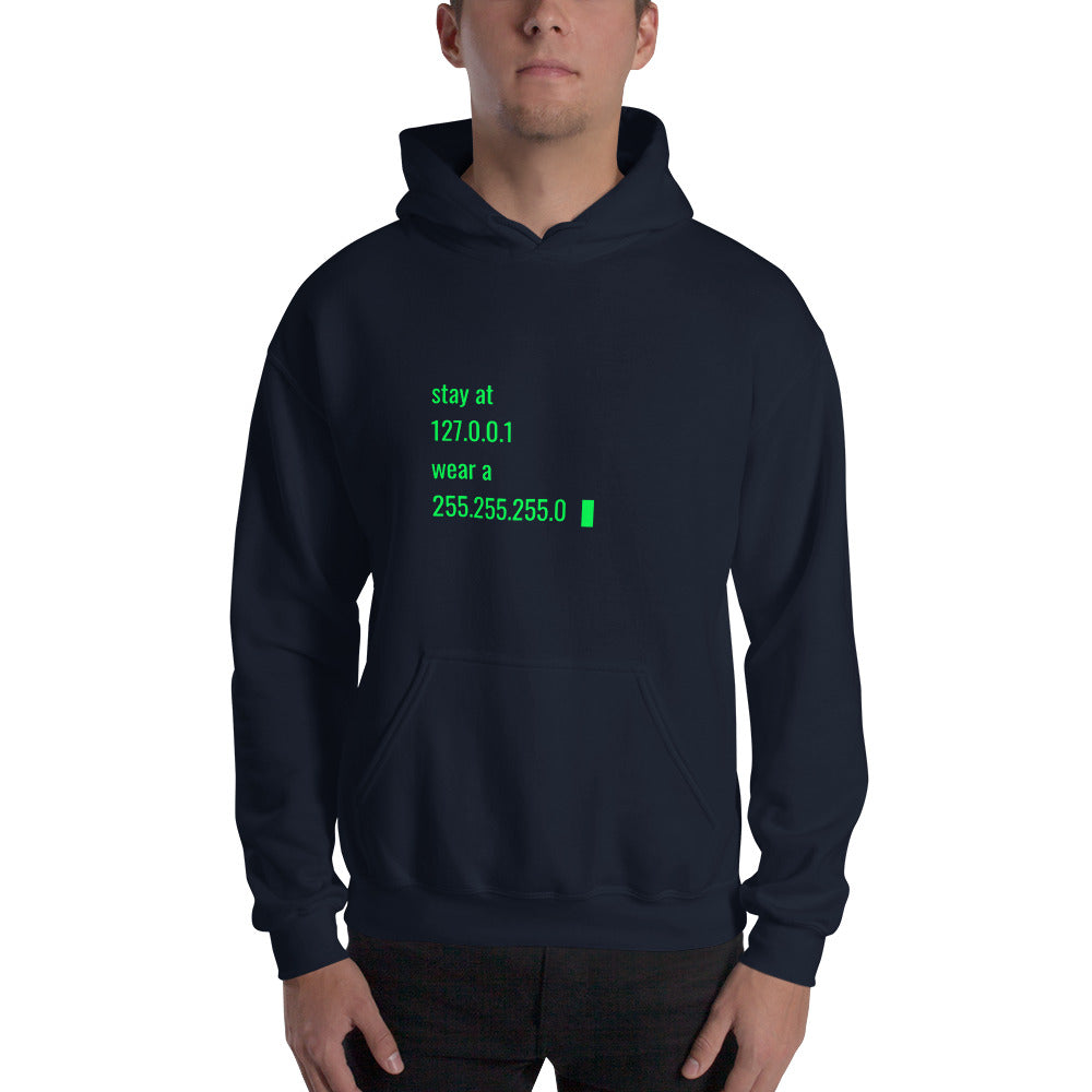 stay at at home, wear a mask v2 - Unisex Hoodie by DarkByteGear