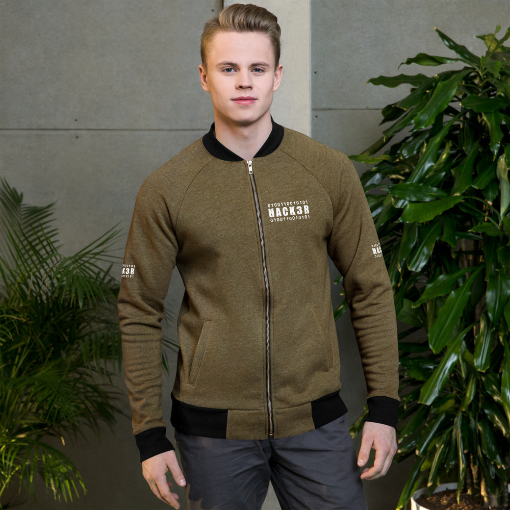 0100110010101 Hack3r - Bomber Jacket by DarkByteGear