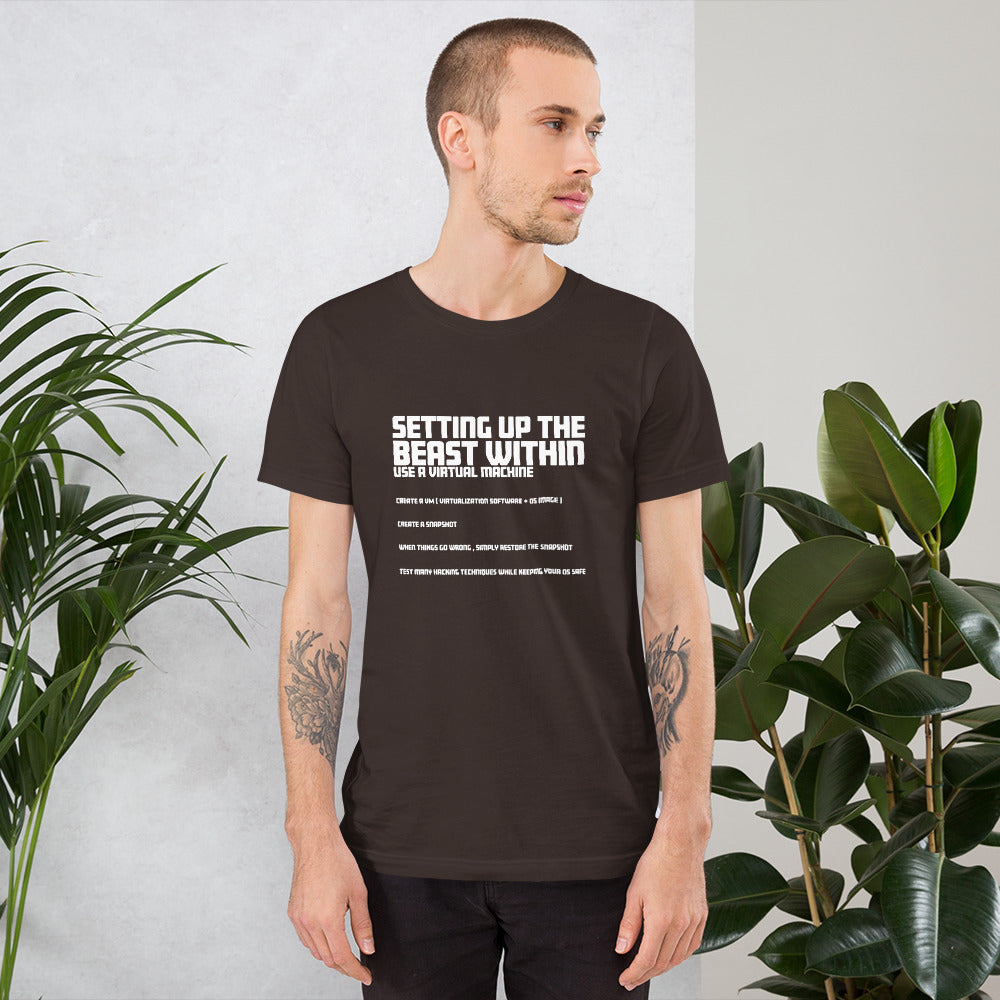 Setting Up the beast within - Short-Sleeve Unisex T-Shirt by DarkByteGear