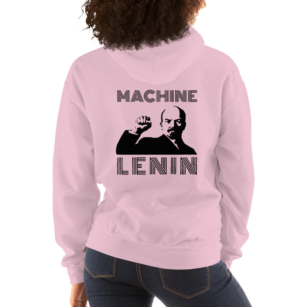 Machine Lenin - Unisex Hoodie (black text) by DarkByteGear