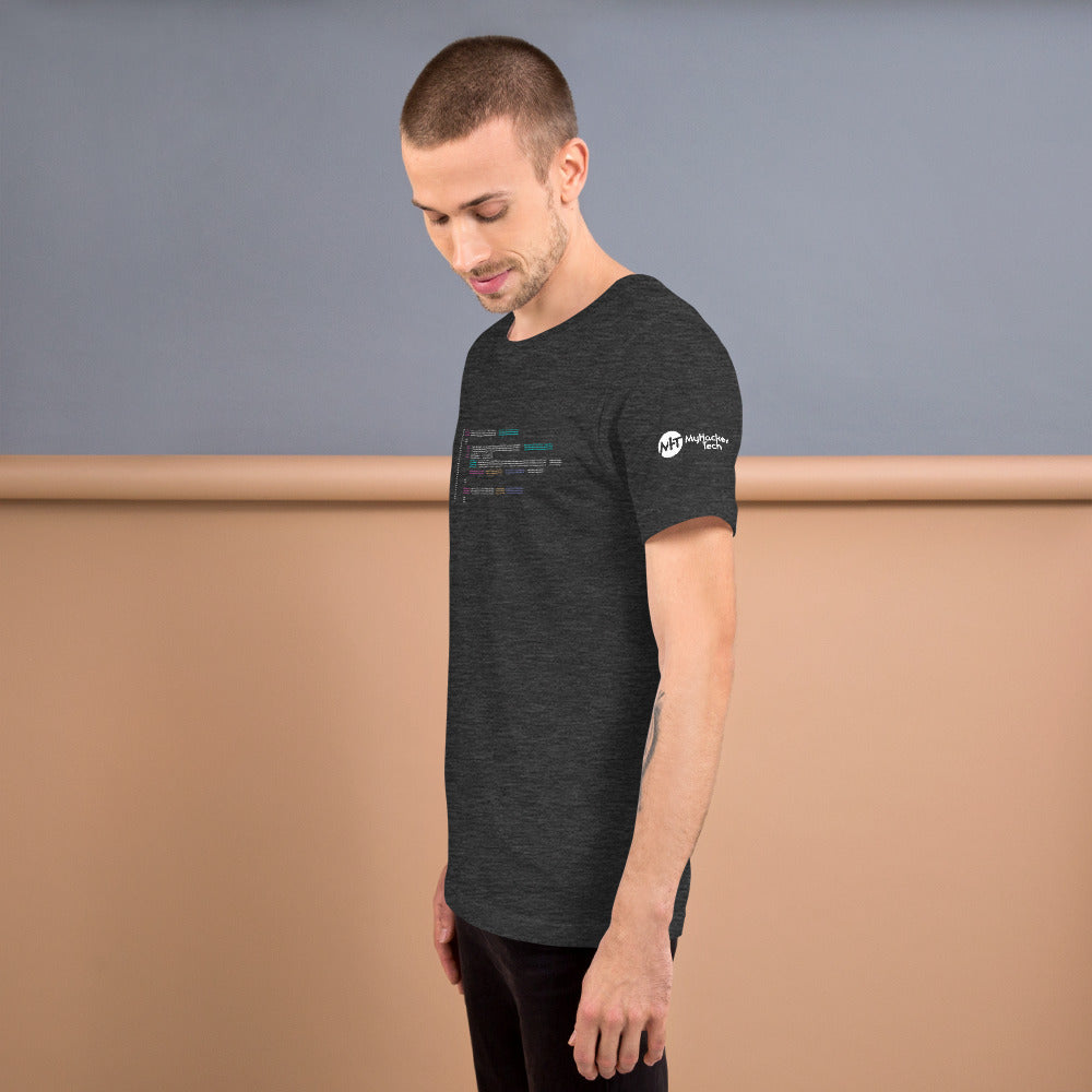 Code in ASCII - Short-Sleeve Unisex T-Shirt by DarkByteGear