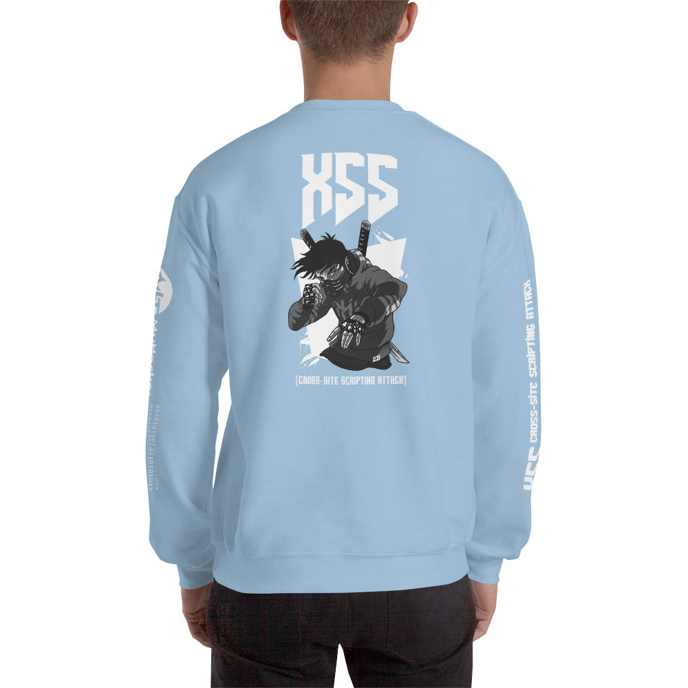 XSS cross-site scripting attack - Unisex Sweatshirt by DarkByteGear