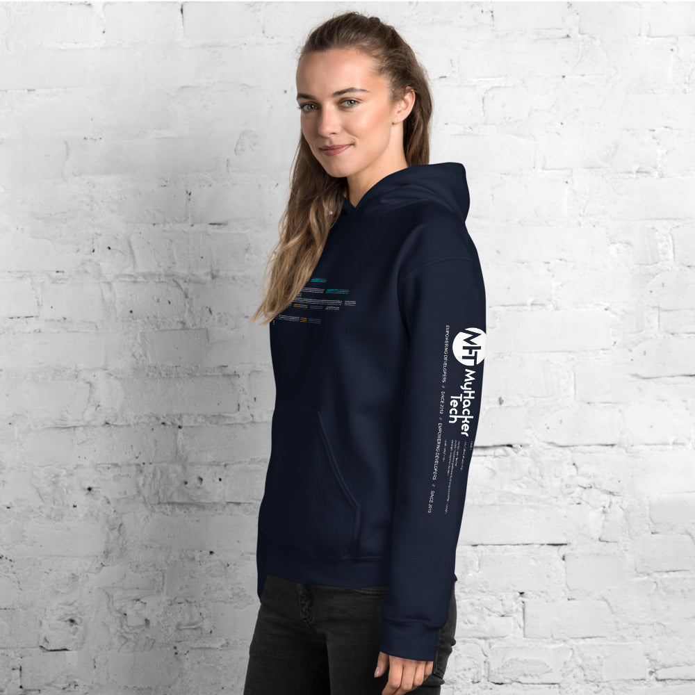 Code in ASCII - Unisex Hoodie by DarkByteGear