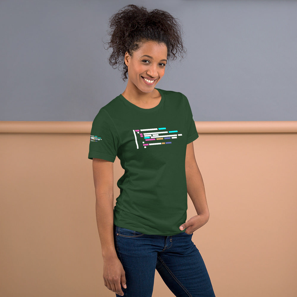Code - Short-Sleeve Unisex T-Shirt by DarkByteGear