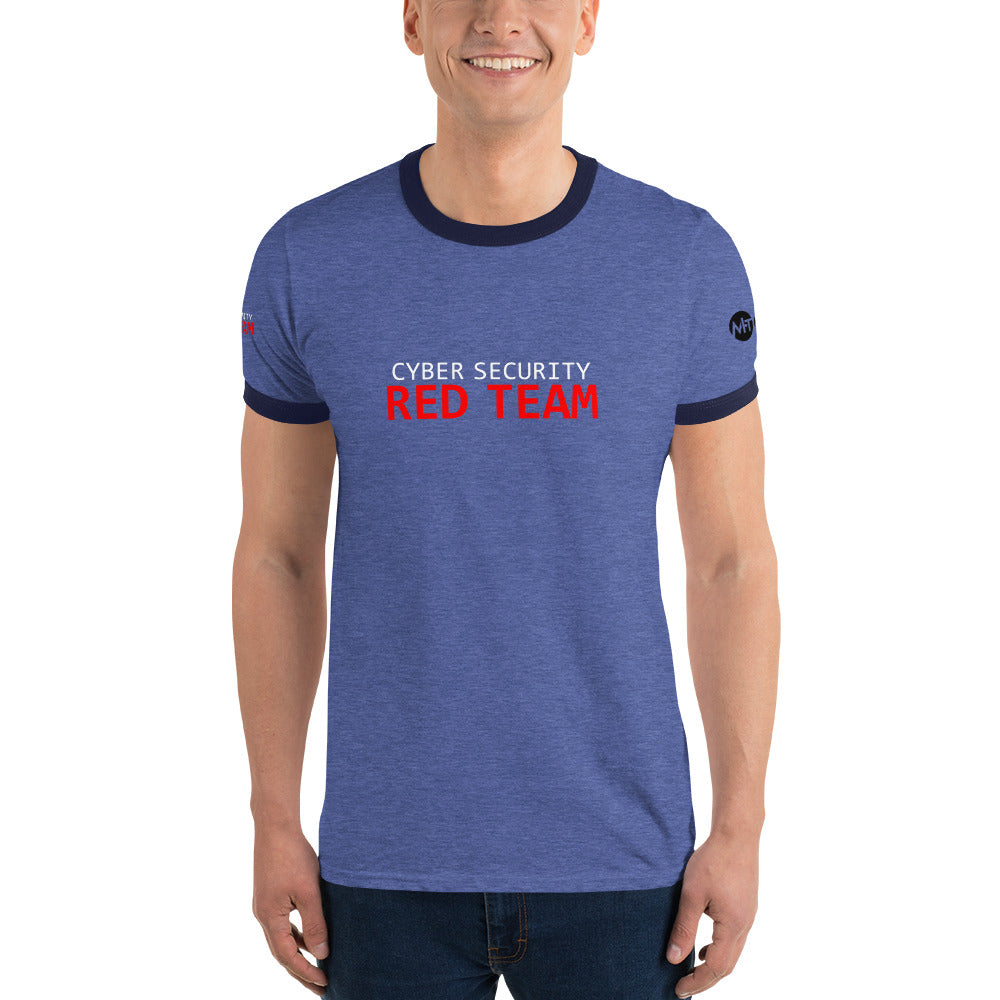 Cyber Security Red Team - Ringer T-Shirt by DarkByteGear