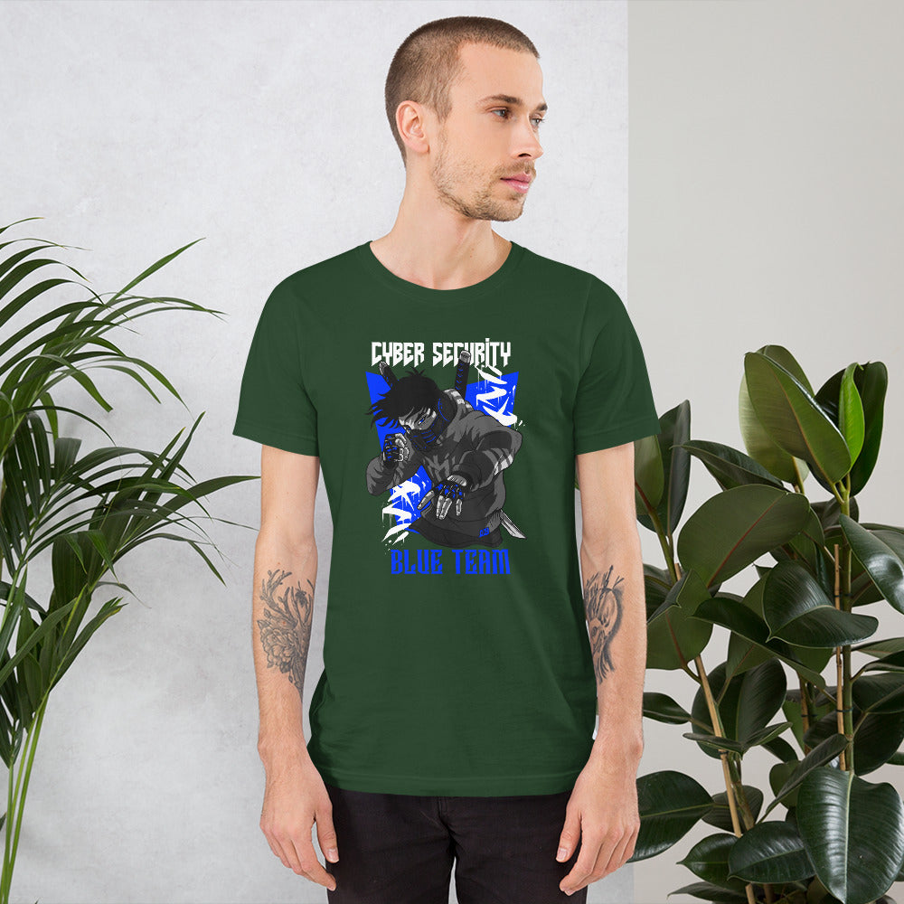 Cyber Security Blue Team V3 - Short-Sleeve Unisex T-Shirt by DarkByteGear