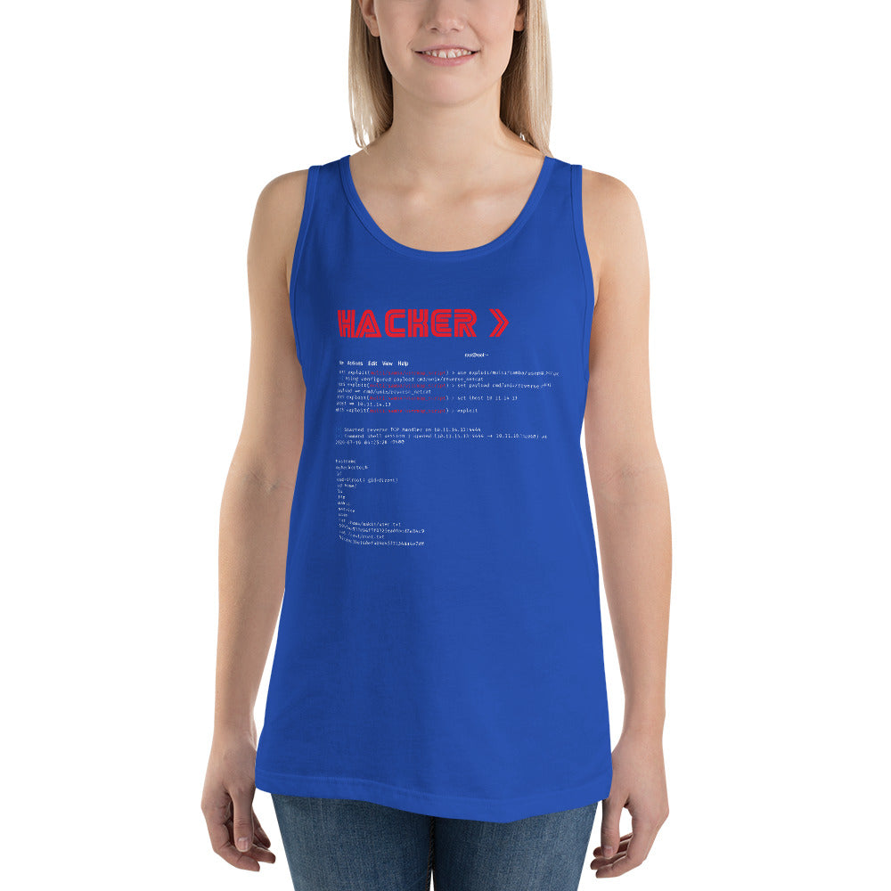 Hacker v3 - Unisex Tank Top by DarkByteGear