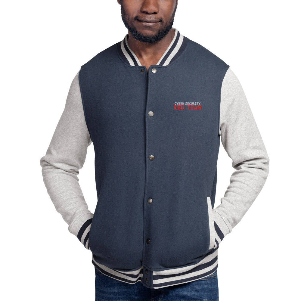 Cyber Security Red Team - Embroidered Champion Bomber Jacket by DarkByteGear