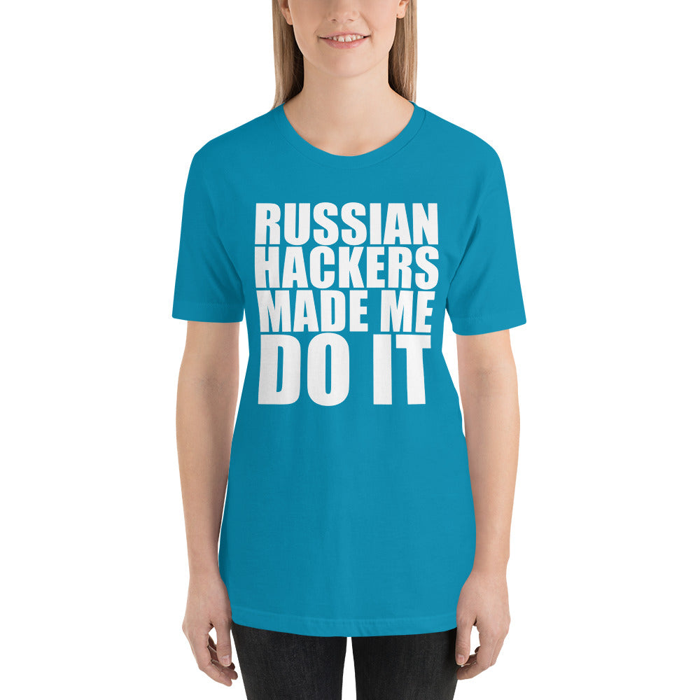 Russian hacker - Short-Sleeve Unisex T-Shirt by DarkByteGear