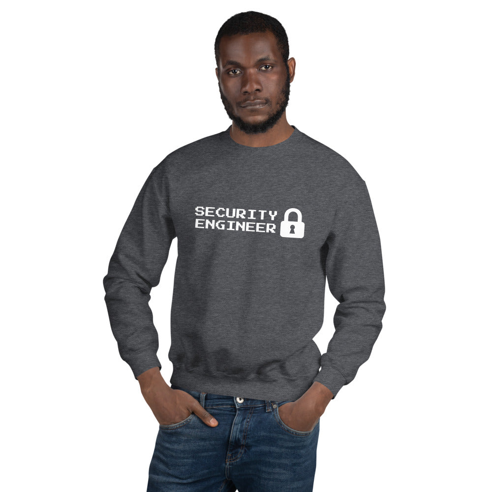 Security engineer - Unisex Sweatshirt (white text) by DarkByteGear