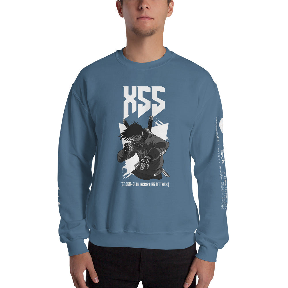 XSS cross-site scripting attack - Unisex Sweatshirt by DarkByteGear