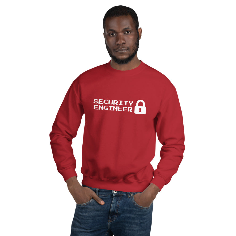 Security engineer - Unisex Sweatshirt (white text) by DarkByteGear