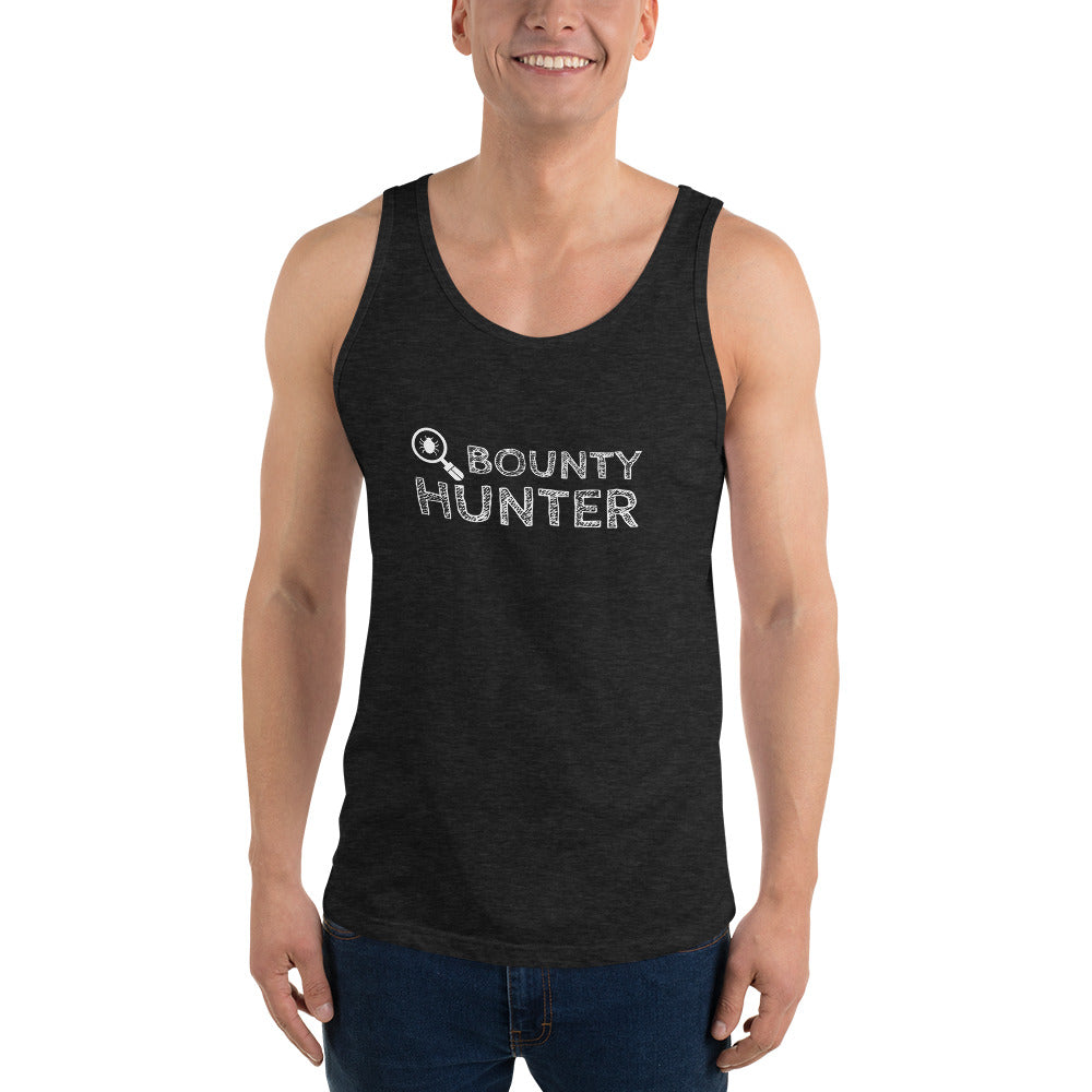 Bug bounty hunter - Unisex Tank Top (white text) by DarkByteGear